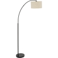 Stojací lampa ZENITH 1xE27/15W/230V černá/béžová