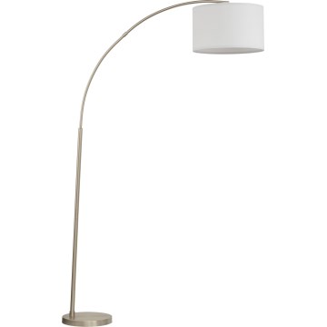 Stojací lampa ZENITH 1xE27/15W/230V matný chrom/bílá