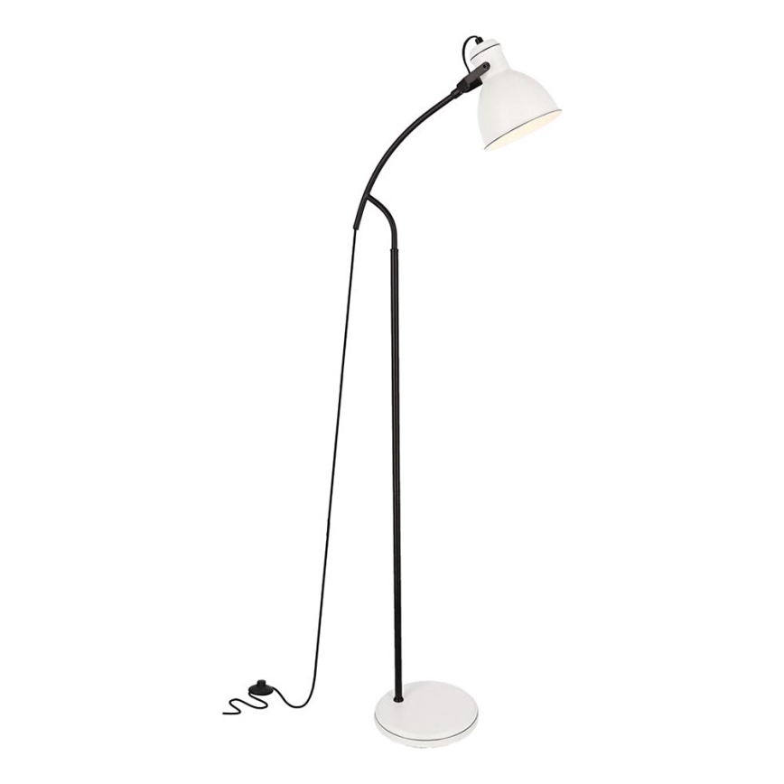 Stojací lampa ZUMBA 1xE27/40W/230V bílá/černá