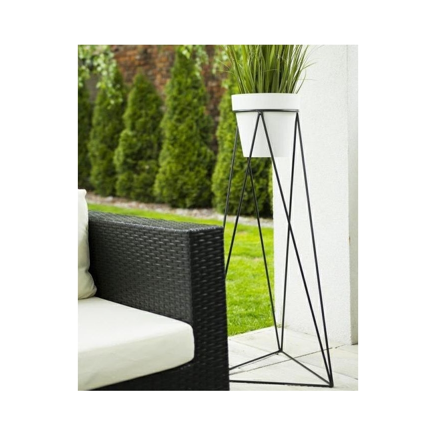 Stojan na květináč TRIANGL 90x50 cm černá