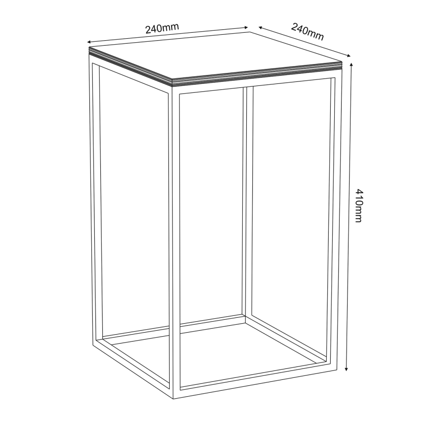 Stojan na květiny 40x24 cm černá