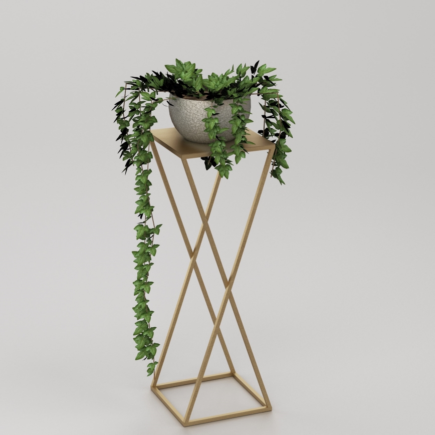 Stojan na květiny 70x24 cm zlatá