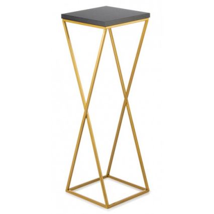 Stojan na květiny LOFT 70x24 cm zlatá/černá