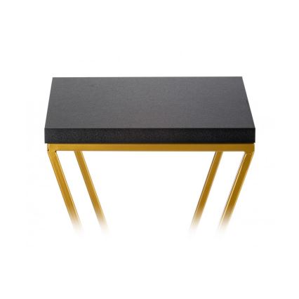 Stojan na květiny LOFT 70x24 cm zlatá/černá