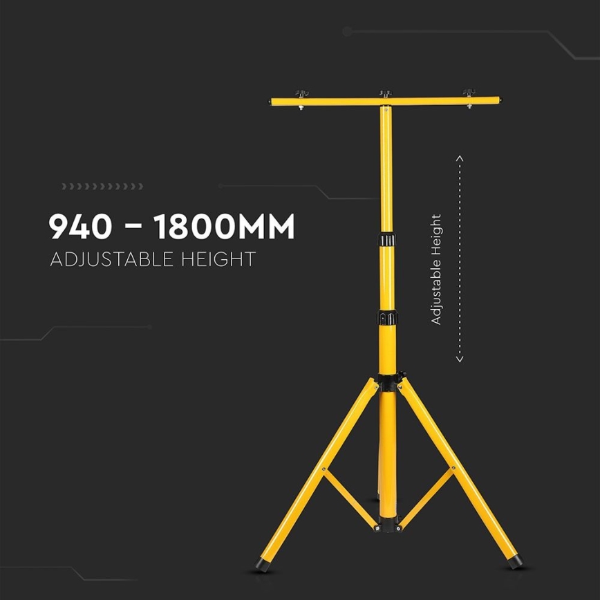 Stojan na reflektory 180 cm žlutá