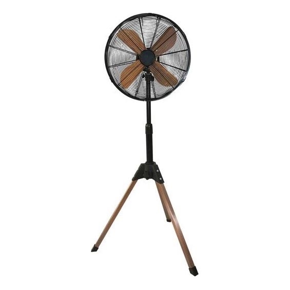 Stojanový ventilátor 60W/230V 133 cm černá/měděná + dálkové ovládání