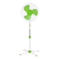Stojanový ventilátor 60W/230V pr. 40 cm bílá/zelená