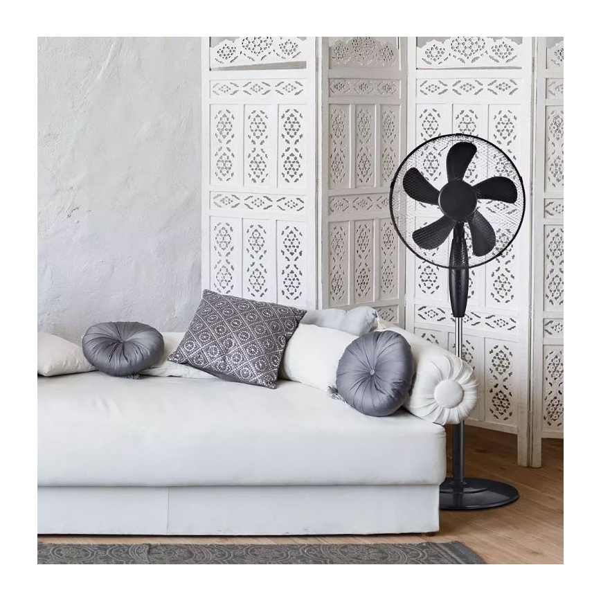 Stojanový ventilátor pr. 43 cm 55W/230V černá
