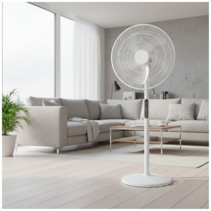 Stojanový ventilátor VIENTO-R 40W/230V bílá + dálkové ovládání