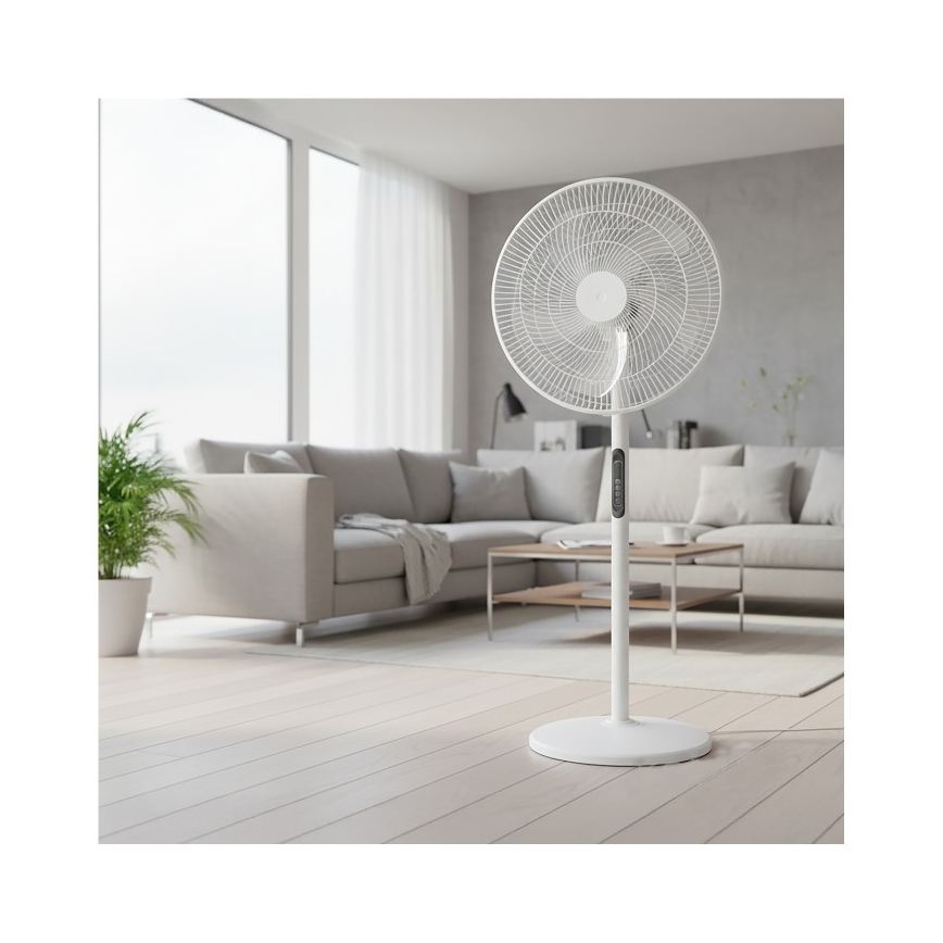 Stojanový ventilátor VIENTO-R 40W/230V bílá + dálkové ovládání