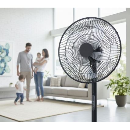 Stojanový ventilátor VIENTO-R 40W/230V černá + dálkové ovládání