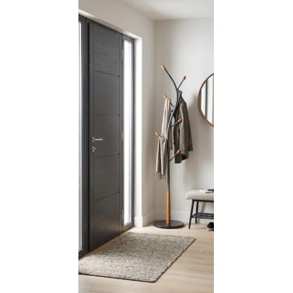 Stojanový věšák 186x38 cm STILE černá