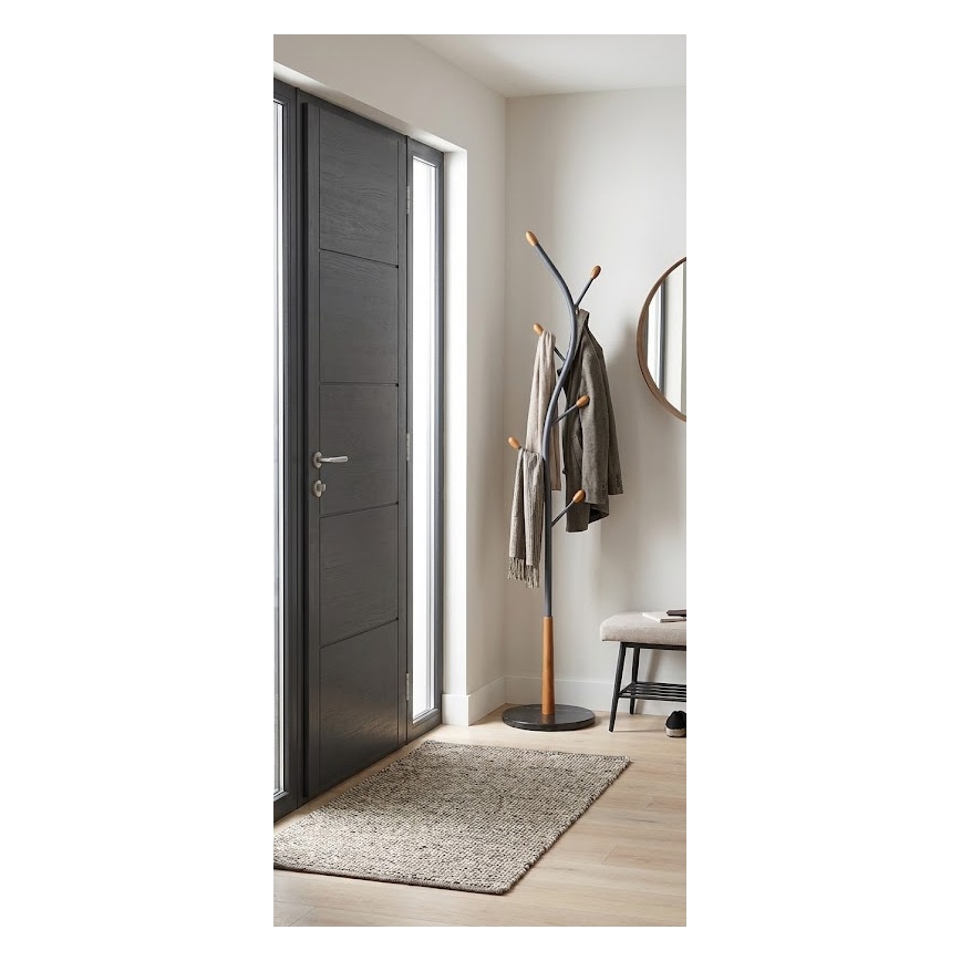 Stojanový věšák 186x38 cm STILE černá