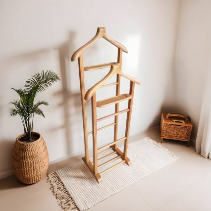 Stojanový věšák BIBI 33x120x46 cm hnědá