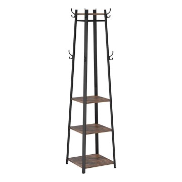 Stojanový věšák LINEA 45x181x45 cm černá/hnědá