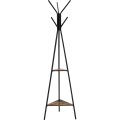 Stojanový věšák LINEA 50x179x50 cm černá/hnědá