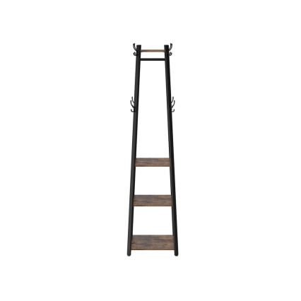 Stojanový věšák LINEA černá/hnědá