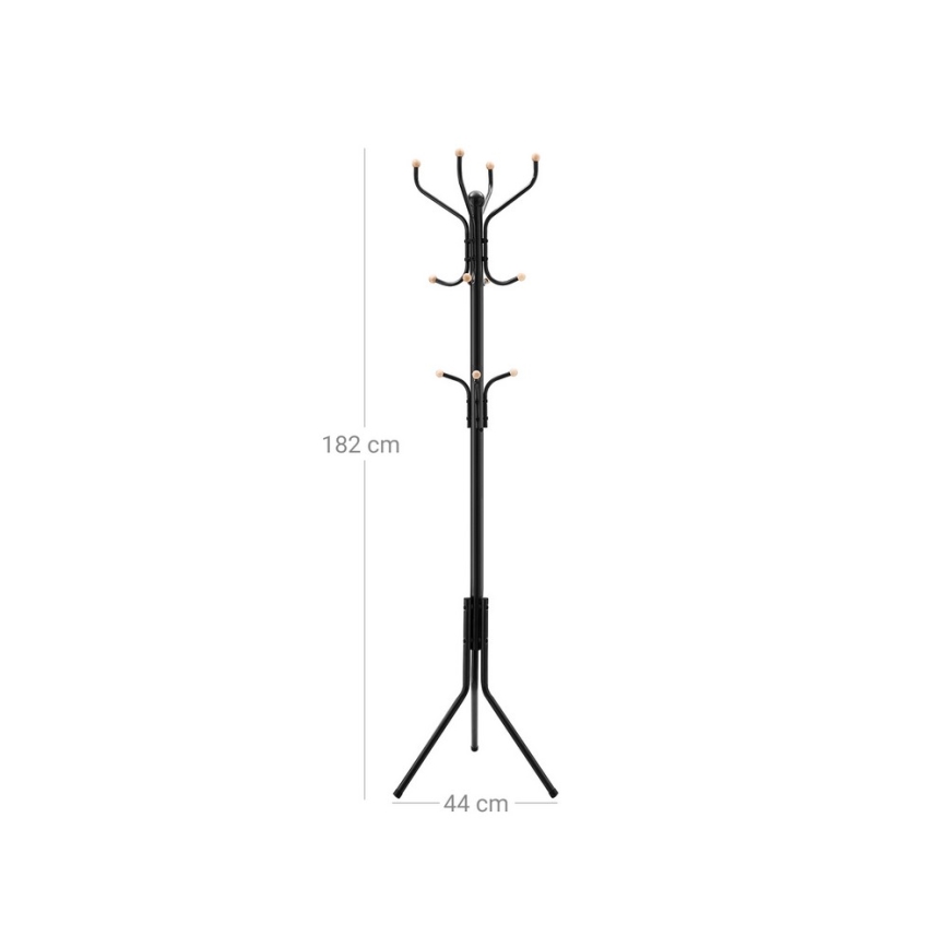 Stojanový věšák LINEA černá