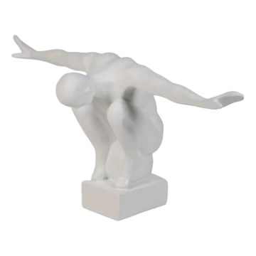 Stolní dekorace 20x16x41 cm pryskyřice/bílá