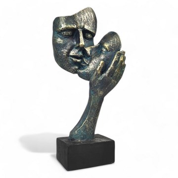 Stolní dekorace 29,5x10x14 cm pryskyřice/patina