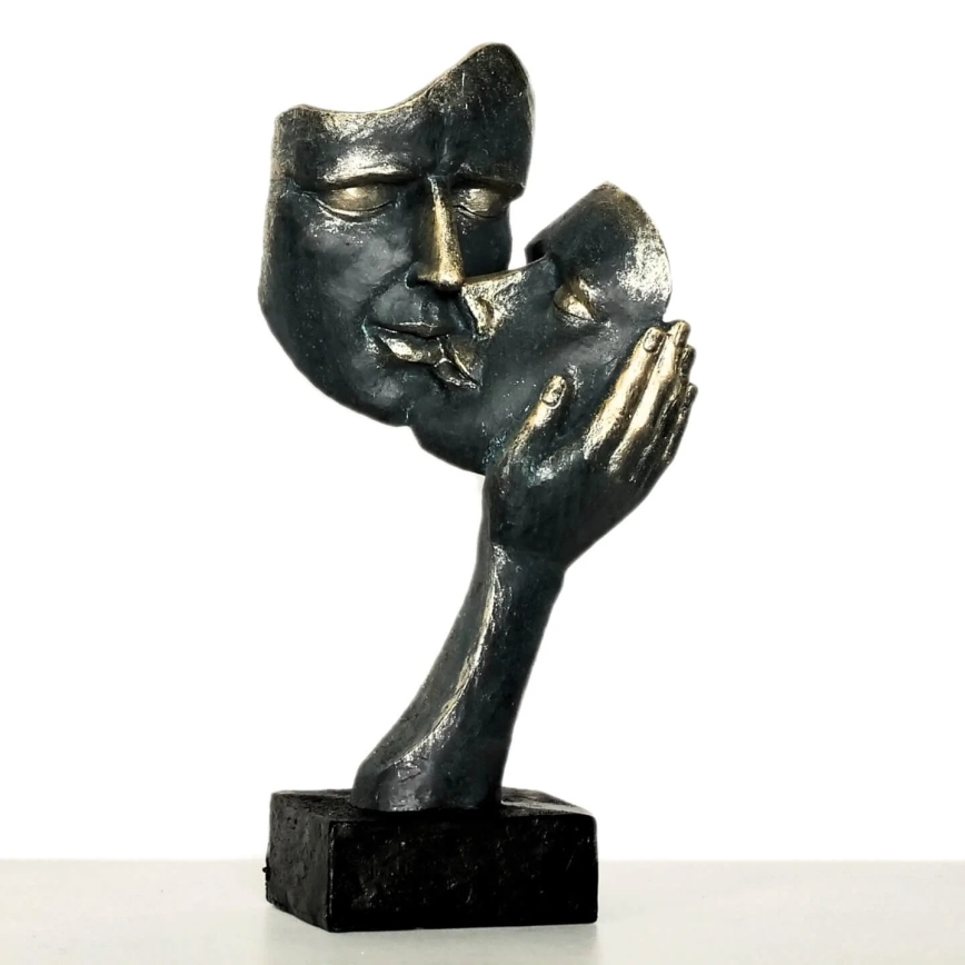 Stolní dekorace 29,5x10x14 cm pryskyřice/patina