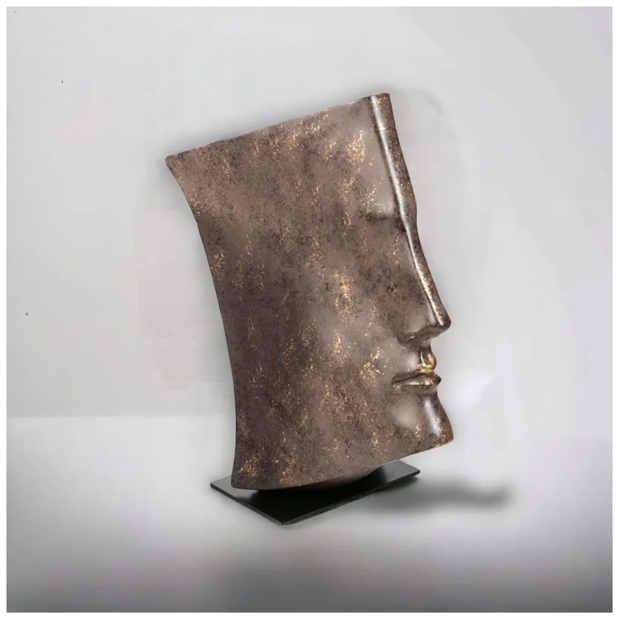 Stolní dekorace 35x16x25 cm pryskyřice/měděná