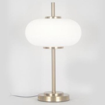 Stolní lampa 1xE14/3W/230V bílá/mosaz
