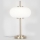 Stolní lampa 1xE14/3W/230V bílá/mosaz