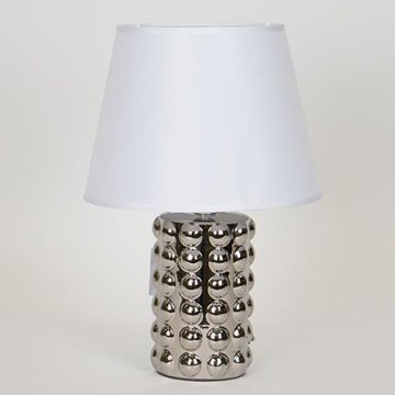 Stolní lampa 1xE14/40W/230V bílá/lesklý chrom