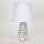 Stolní lampa 1xE14/40W/230V bílá/stříbrná
