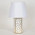 Stolní lampa 1xE14/40W/230V bílá/zlatá