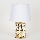 Stolní lampa 1xE14/40W/230V bílá/zlatá