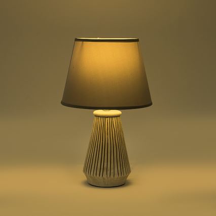 Stolní lampa 1xE14/40W/230V patina/šedá