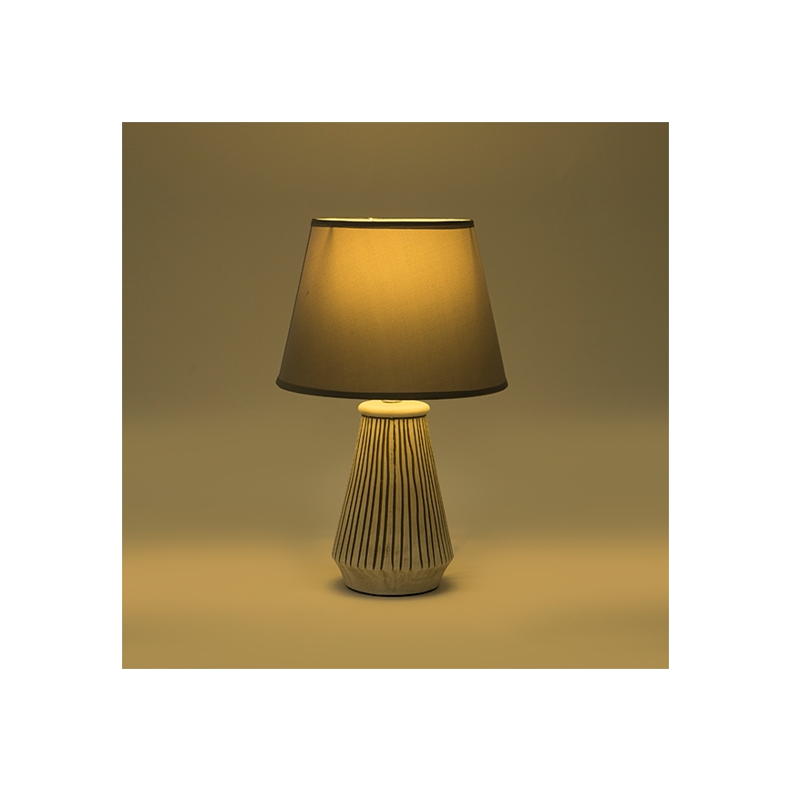Stolní lampa 1xE14/40W/230V patina/šedá
