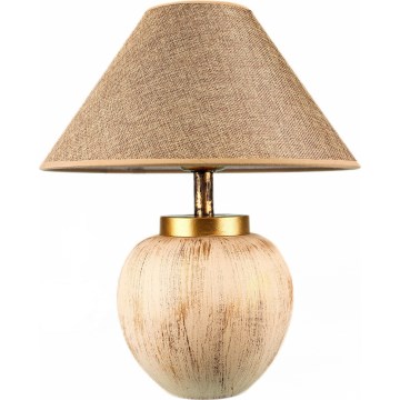 Stolní lampa 1xE27/40W/230V béžová