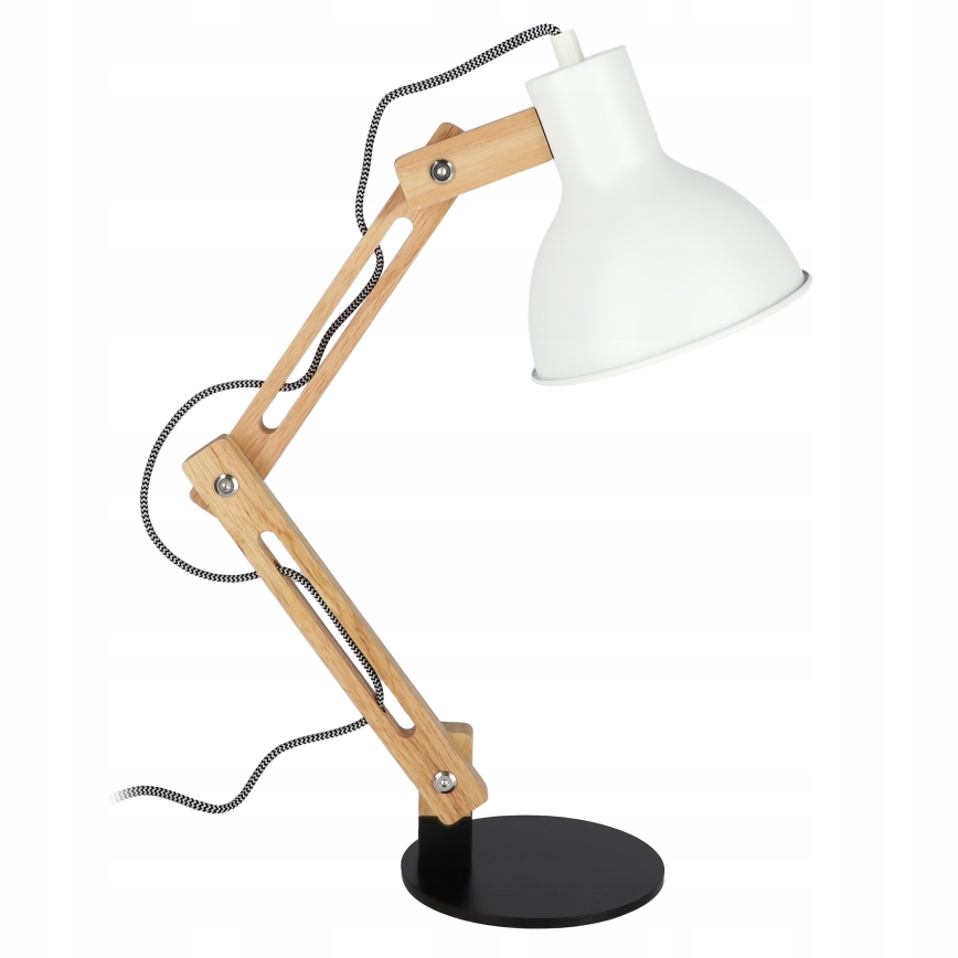 Stolní lampa 1xE27/40W/230V bílá/černá