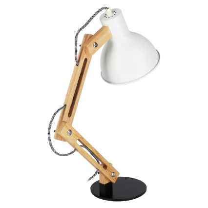 Stolní lampa 1xE27/40W/230V bílá/černá