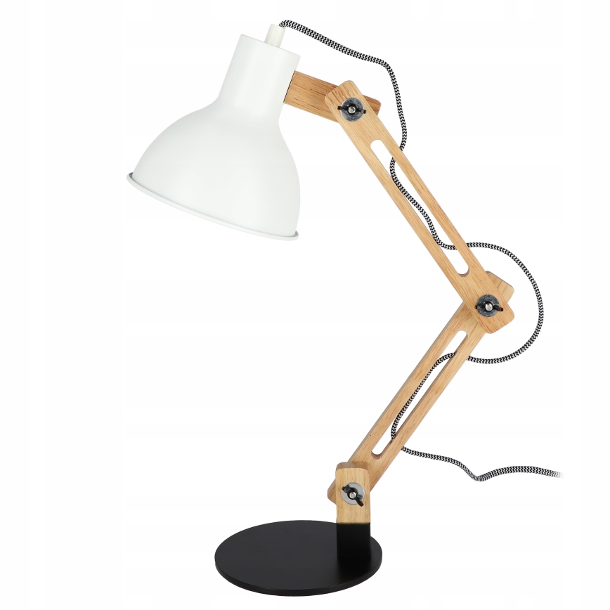 Stolní lampa 1xE27/40W/230V bílá/černá