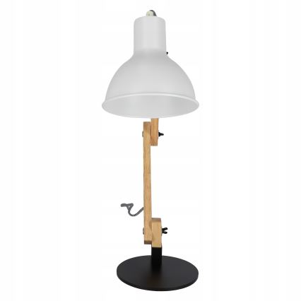 Stolní lampa 1xE27/40W/230V bílá/černá