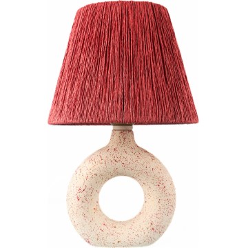 Stolní lampa 1xE27/40W/230V bílá/červená