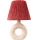 Stolní lampa 1xE27/40W/230V bílá/červená