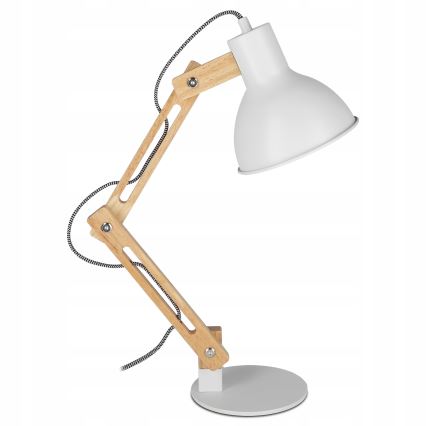 Stolní lampa 1xE27/40W/230V bílá