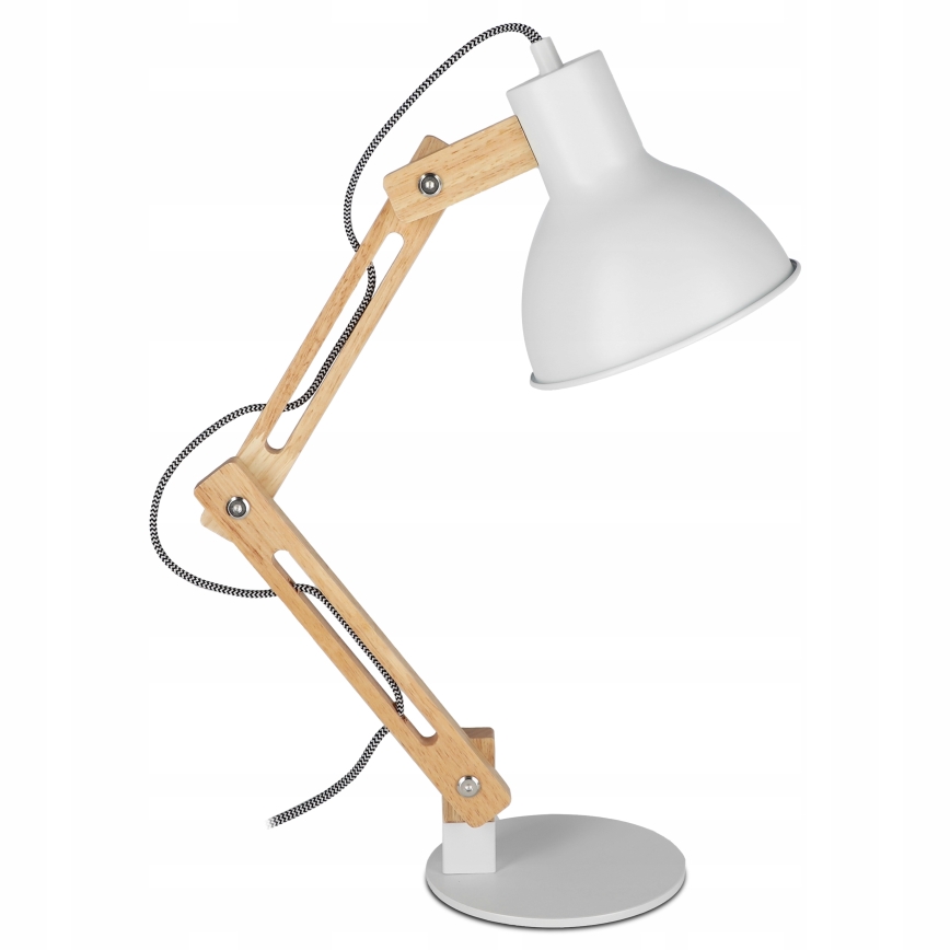 Stolní lampa 1xE27/40W/230V bílá