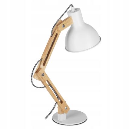 Stolní lampa 1xE27/40W/230V bílá