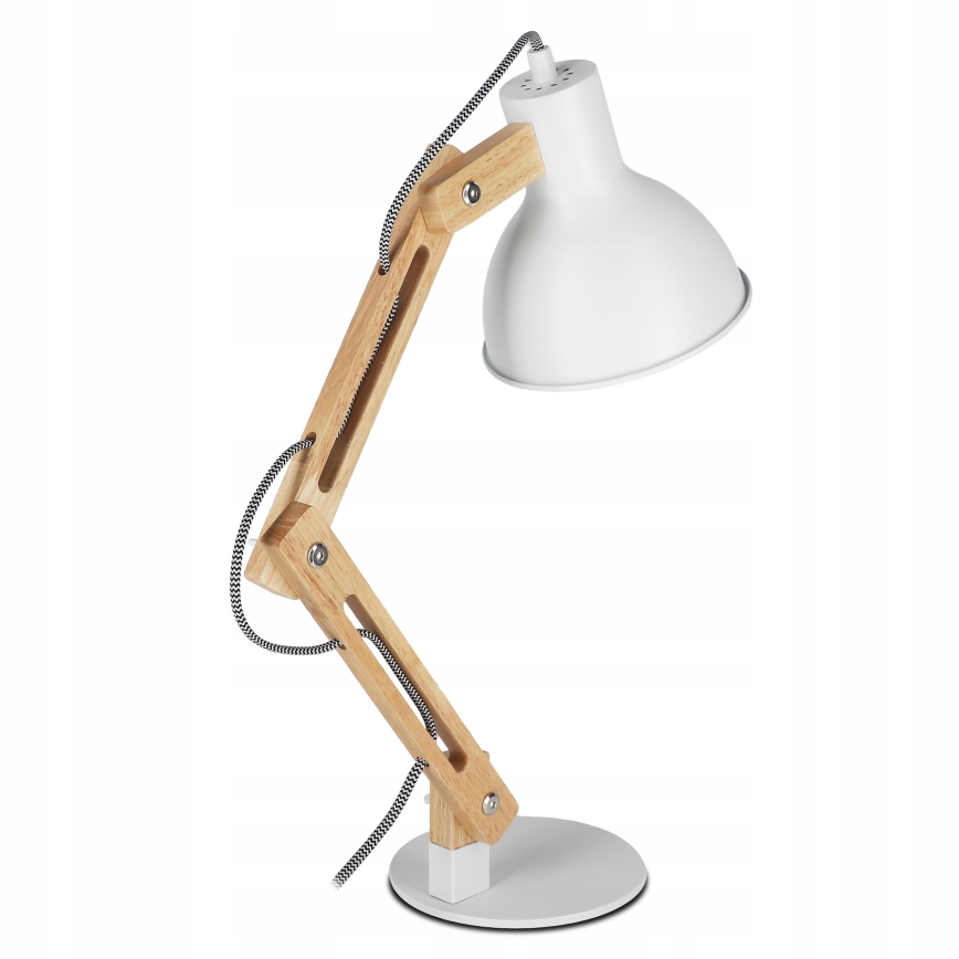 Stolní lampa 1xE27/40W/230V bílá
