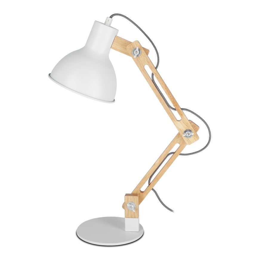 Stolní lampa 1xE27/40W/230V bílá