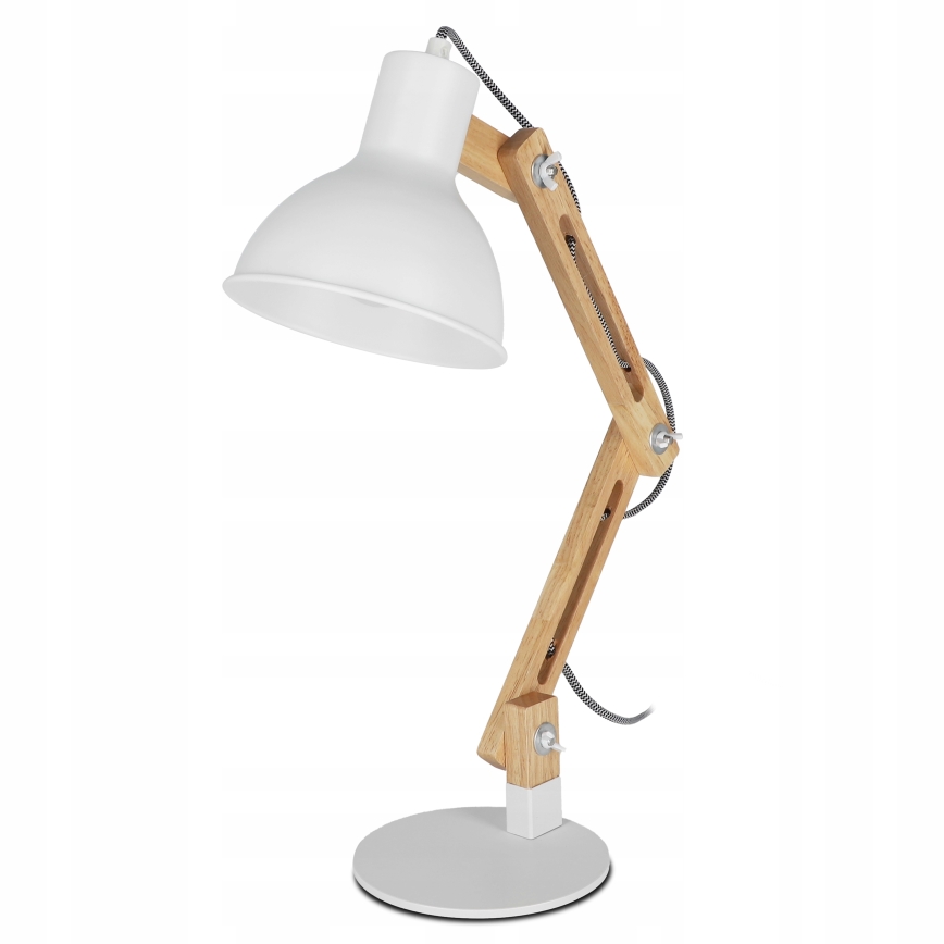 Stolní lampa 1xE27/40W/230V bílá