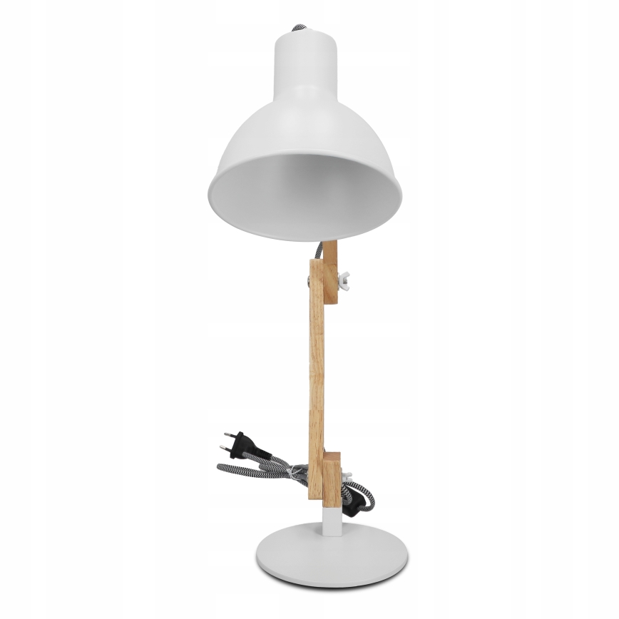 Stolní lampa 1xE27/40W/230V bílá