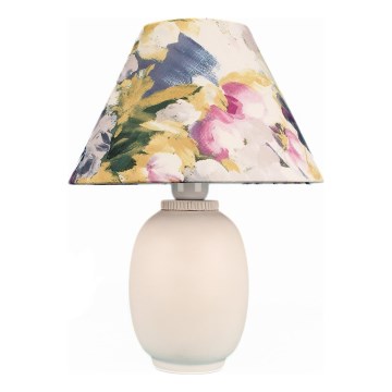 Stolní lampa 1xE27/40W/230V bílá/pestrobarevná