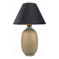 Stolní lampa 1xE27/40W/230V černá/béžová